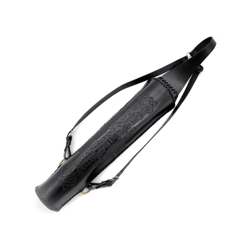 Herbis kołczan półokrągły pleciony rzemieniem Gotlandia: Celtycki