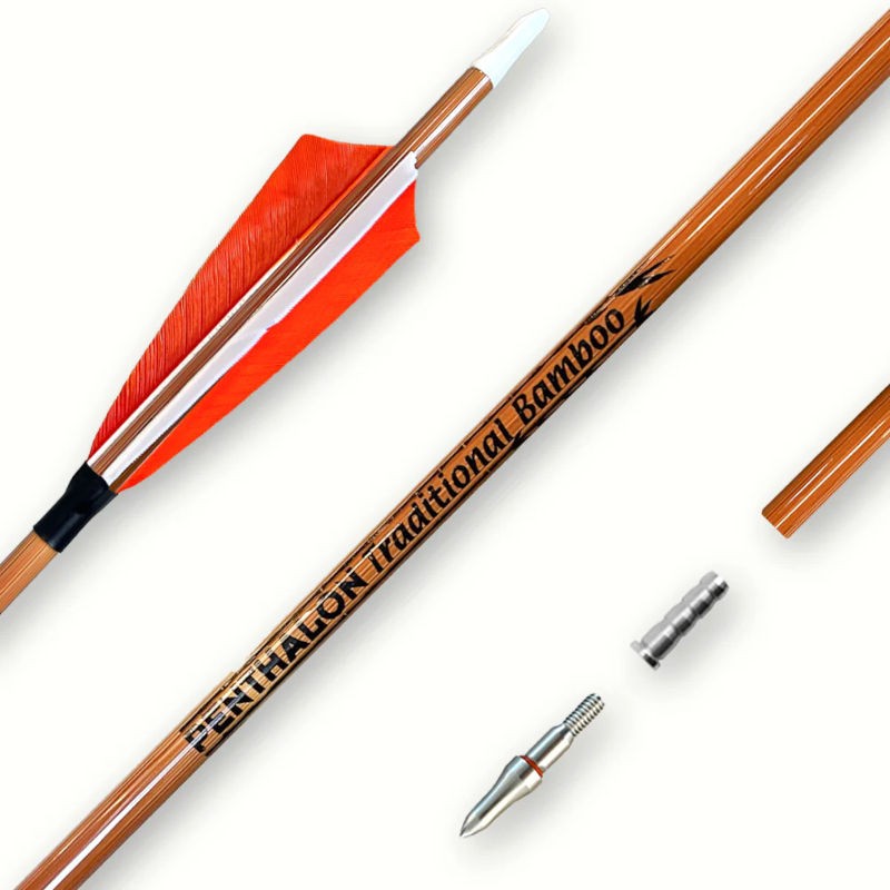 Strzały karbonowe Bearpaw Traditional Bamboo (12 szt.)