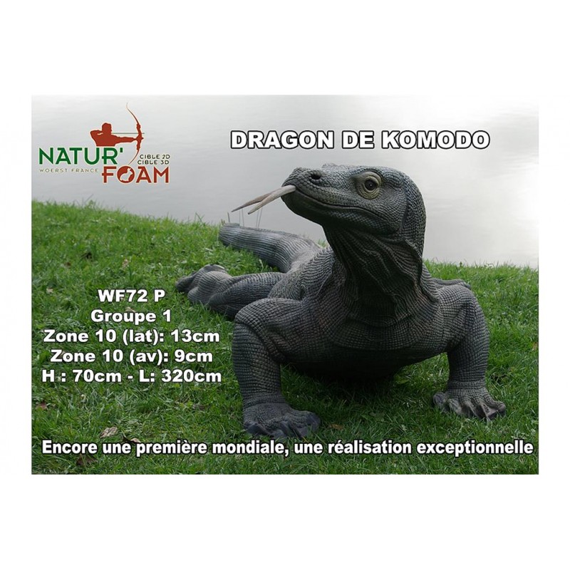 Cel łuczniczy 3D Natur Foam Waran z Komodo